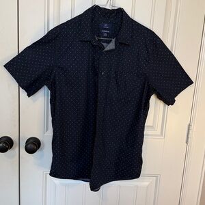 George Men's Navy Shirt with White Dots